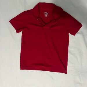 Cat & Jack Bright Red Kids Polo Shirt